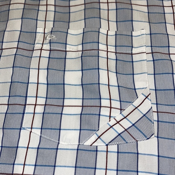NWOT- quicksilver regular fit, XXL , check button up ,collared ,shirt - Picture 4 of 6